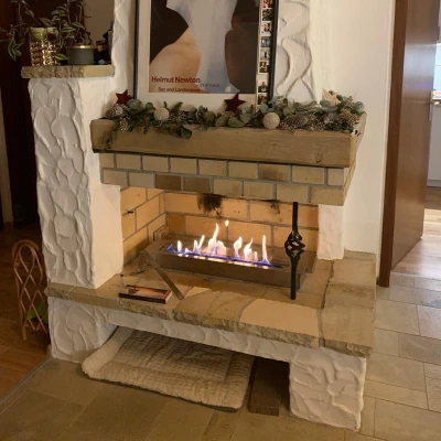 Bruciatore Superiore da 4 litri L: 80 cm Bruciatore Superiore da 4 litri L: 80 cm