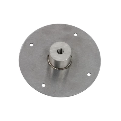 Staffa a soffitto Ottawa/Halifax - Acciaio spazzolato | ScandiFlames Staffa a soffitto in acciaio spazzolato per caminetti Ottawa e Halifax