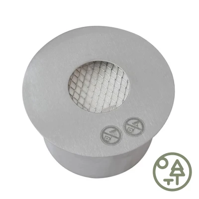 Rundt brandkar i stål, som er god til gør-det-selv projekter. Bruciatore a bioetanolo rotondo da esterni in acciaio di ScandiFlames