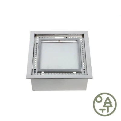 ScandiFlames Bruciatore da esterno quadrato Bruciatore quadrato ScandiFlames da 5 litri