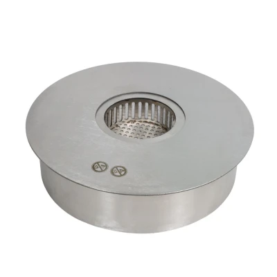 Grande braciere rotondo da esterno a bioetanolo in acciaio di ScandiFlames