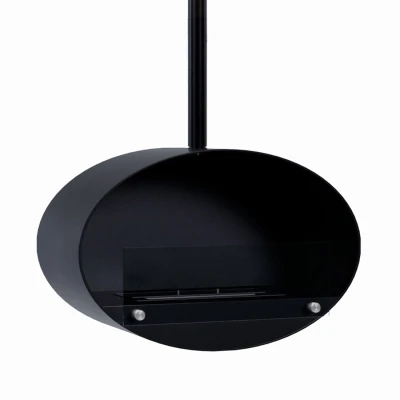 Halifax Pendente a soffitto ovale nero Biocamino - 60 cm Halifax Pendente a soffitto ovale nero Biocamino - 60 cm