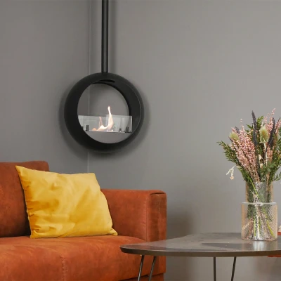 ScandiFlames Edmonton - Camino a Bioetanolo a Soffitto a 2 Lati ScandiFlames Edmonton - Camino a Bioetanolo a Soffitto a 2 Lati