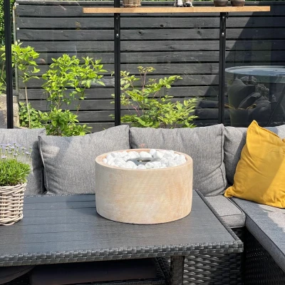 Rund bioethanol brænder på 0,9 liter Rund mini bioethanol braender