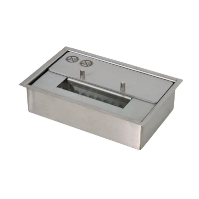 Bruciatore a bioetanolo da 1,0 litri in acciaio con larghezza di 24 cm Bruciatore a bioetanolo da 1,0 litri in acciaio con larghezza di 24 cm