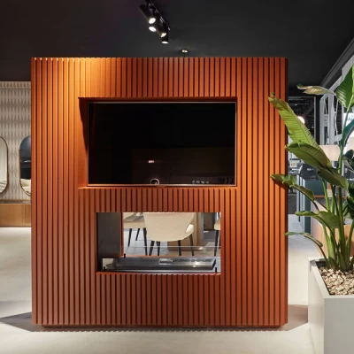 Foco Two 1000 biocamino a 2 lati Foco Two 1000 camino bioetanolo a tunnel