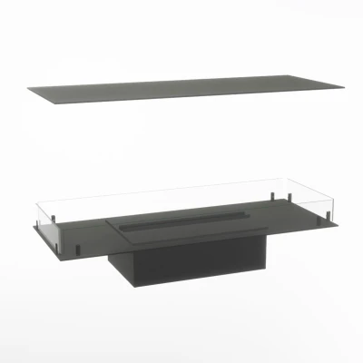 Foco Myst Four 1000 - Camino a isola nero con tecnologia Opti-myst