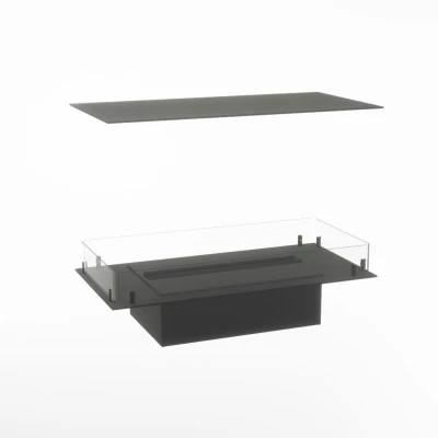 Foco Myst Four 800 - Camino ad isola a vapore acqueo elegante e moderno