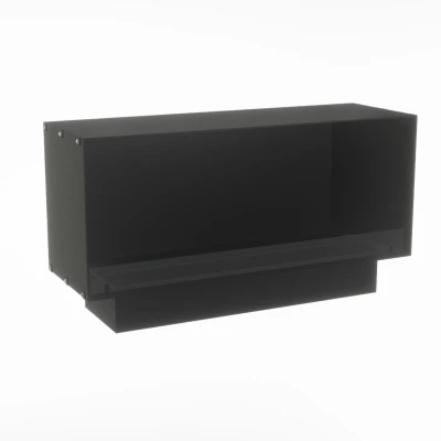 Foco Myst One 1200 - Camino a vapore frontale nero da incasso