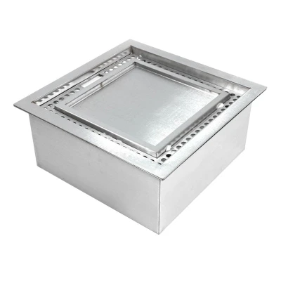 Bruciatore a bioetanolo quadrato 5,0L in acciaio di ScandiFlames