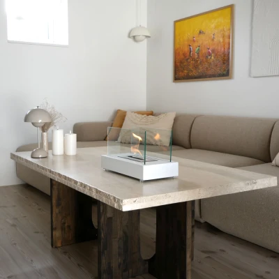 Lambeth Bianco - Piccolo biocamino da tavolo Lambeth Bianco - Piccolo biocamino da tavolo