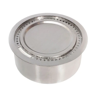 5 liter rundt bradnkar Bruciatore a bioetanolo rotondo ScandiFlames da 5,0L in acciaio