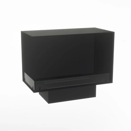 Foco Myst Corner 800 - Camino a vapore angolo sinistro nero