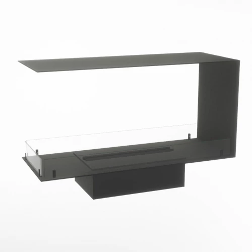 Foco Myst Room Divider 1000 - Camino a vapore acqueo trifacciale nero