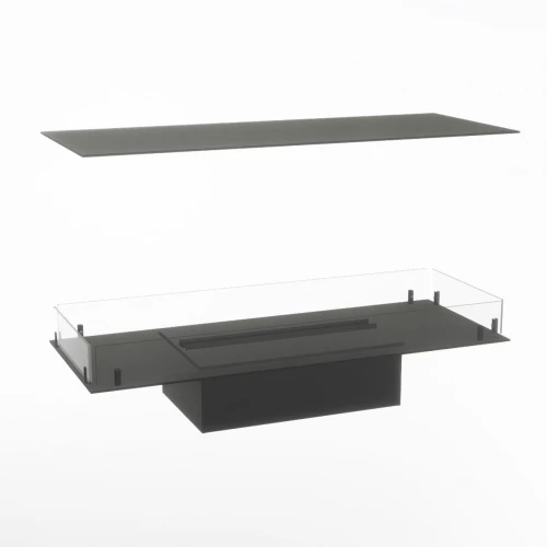 Foco Myst Four 1000 - Camino a isola nero con tecnologia Opti-myst