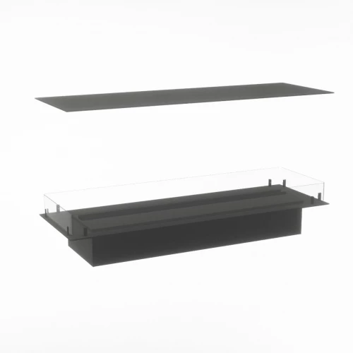 Foco Myst Four 1200 - Camino a isola nero con tecnologia Opti-myst