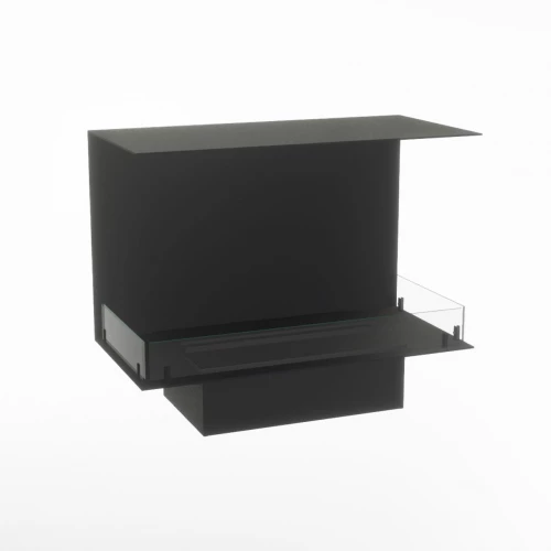 Foco Myst Three 800 - Camino a vapore trifacciale da incasso nero