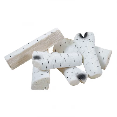 Legno di betulla ceramico decorativo - 6 pezzi