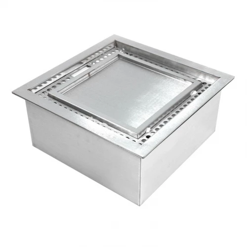 Bruciatore a bioetanolo quadrato 5,0L in acciaio di ScandiFlames