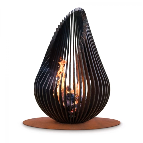 Braciere bioetanolo Dewdrop L - Glowbus | Design da esterno Braciere bioetanolo Dewdrop L Glowbus in acciaio corten per esterni