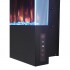 Camino elettrico verticale da parete Allure - Nero