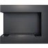 Camino ad angolo sinistro nero da 60 cm, design moderno ed elegante