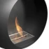 ScandiFlames Biocamino da parete con bordi curvi e diametro di 60 cm