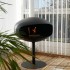 Piedistallo Cocoon in nero con base nera
