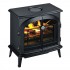 Caminetto ad acqua Stockbridge nero