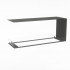 Foco Myst Room Divider 1200 - Camino a vapore trifacciale nero da incasso