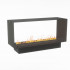 Foco Myst Two 1200 - Camino a vapore da incasso trasparente con design moderno