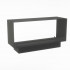 Foco Myst Two 1200 - Camino a vapore da incasso trasparente con design moderno