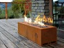 Planika Galio Corten Automatico - Caminetto a gas da esterno