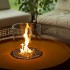 Fire pit Cilindro di vetro e installazione