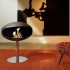 Biocamino Cocoon Pedestal in nero