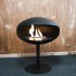 Piedistallo Cocoon in nero con base nera