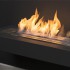 Bruciatore a bioetanolo Slimline 500 di Icon Fires in acciaio inossidabile