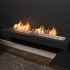 Bruciatore a bioetanolo Slimline 500 di Icon Fires in acciaio inossidabile