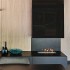 Bruciatore a bioetanolo Slimline 500 di Icon Fires in acciaio inossidabile