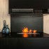 Bruciatore a bioetanolo Slimline 500 di Icon Fires in acciaio inossidabile