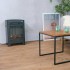 Camino elettrico freestanding nero compatto di ScandiFlames Electric