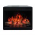 LED 3D - Camino elettrico da incasso nero - 87 cm