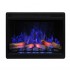 LED 3D - Camino elettrico da incasso nero - 87 cm