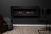 Nero 1450 - Biocamino da parete nero di Icon Fires, design moderno