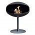 Piedistallo Cocoon in nero con base nera