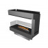 Forma Room Divider Prime Fire - Camino a bioetanolo da incasso di Planika Fires