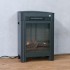 Camino elettrico freestanding nero compatto di ScandiFlames Electric