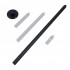Halifax Pendente a soffitto ovale nero Biocamino - 60 cm
