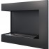 Camino ad angolo sinistro nero da 60 cm, design moderno ed elegante
